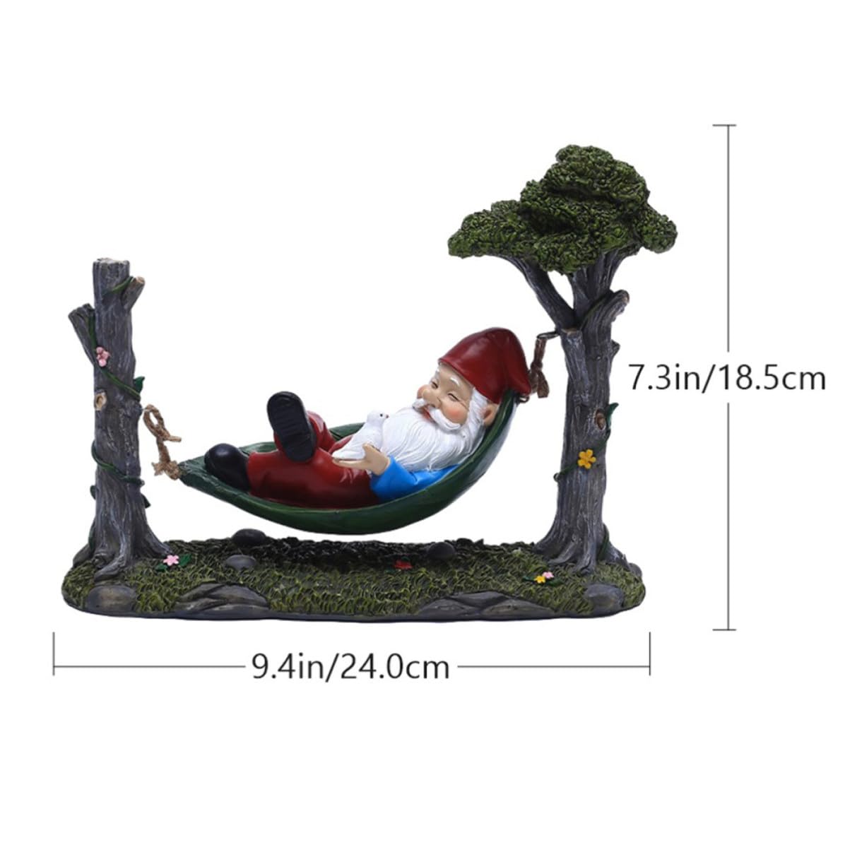 VICASKY Adorno de Jardín Enano de Resina para Navidad Exterior Hogar