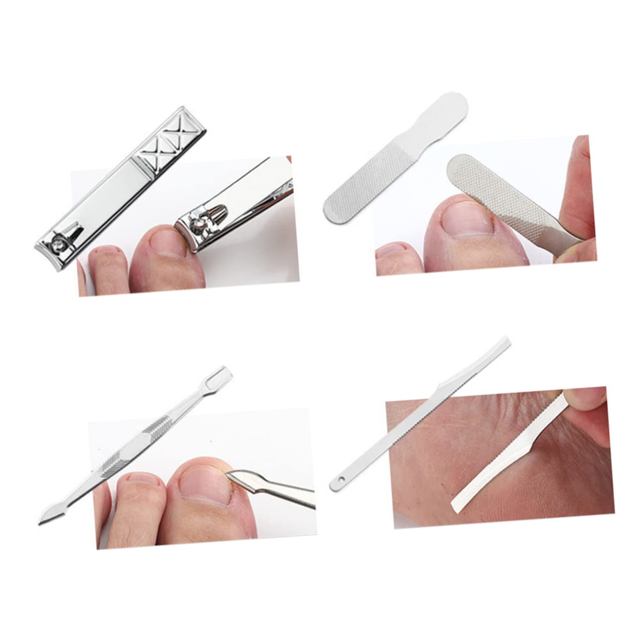 Set 21pezzi di Tagliaunghie in Acciaio Inossidabile Marrone | Design Ergonomico, Quick Nail Shaping, Adatto a Friends e Family Members