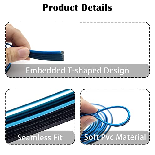 image for OSIFIT Car Interior Trim Strips,Universal 16.4 ft Car Electroplating D