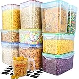 M MCIRCO 10 Packs Food Storage Containers, Pantry Storage Containers
