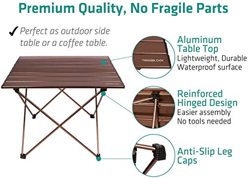 image for TREKOLOGY Folding Camping Table That Fold Up Lightweight, Small Camp T