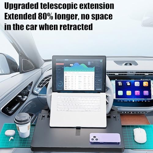 Plateau de volant pour ordinateur extensible et multifonction pour véhicule - 8