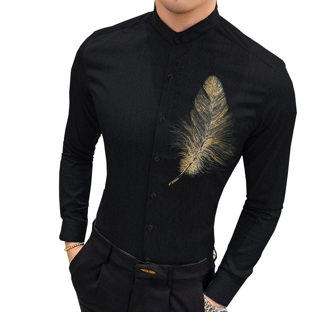 BLIVEMen Regular Fit Printed Casual Shirt