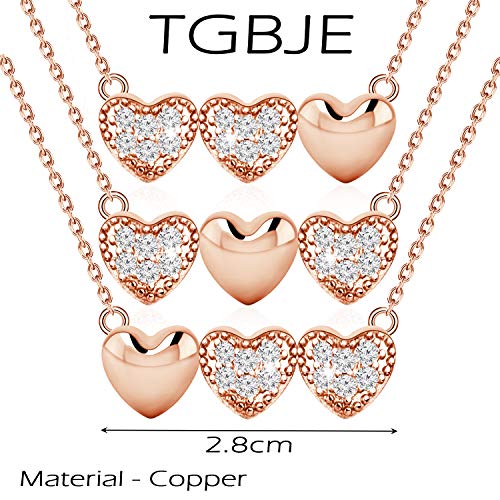 TGBJE 3 Best Friend Necklaces - BFF & Long Distance Friendship Soul Sister Birthday Gift2