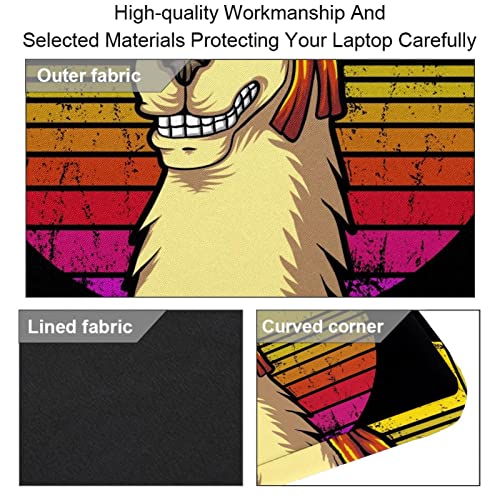 Funda de portátil de 13 a 14.5 pulgadas impermeable con correa bandolera antichoque de llama 3