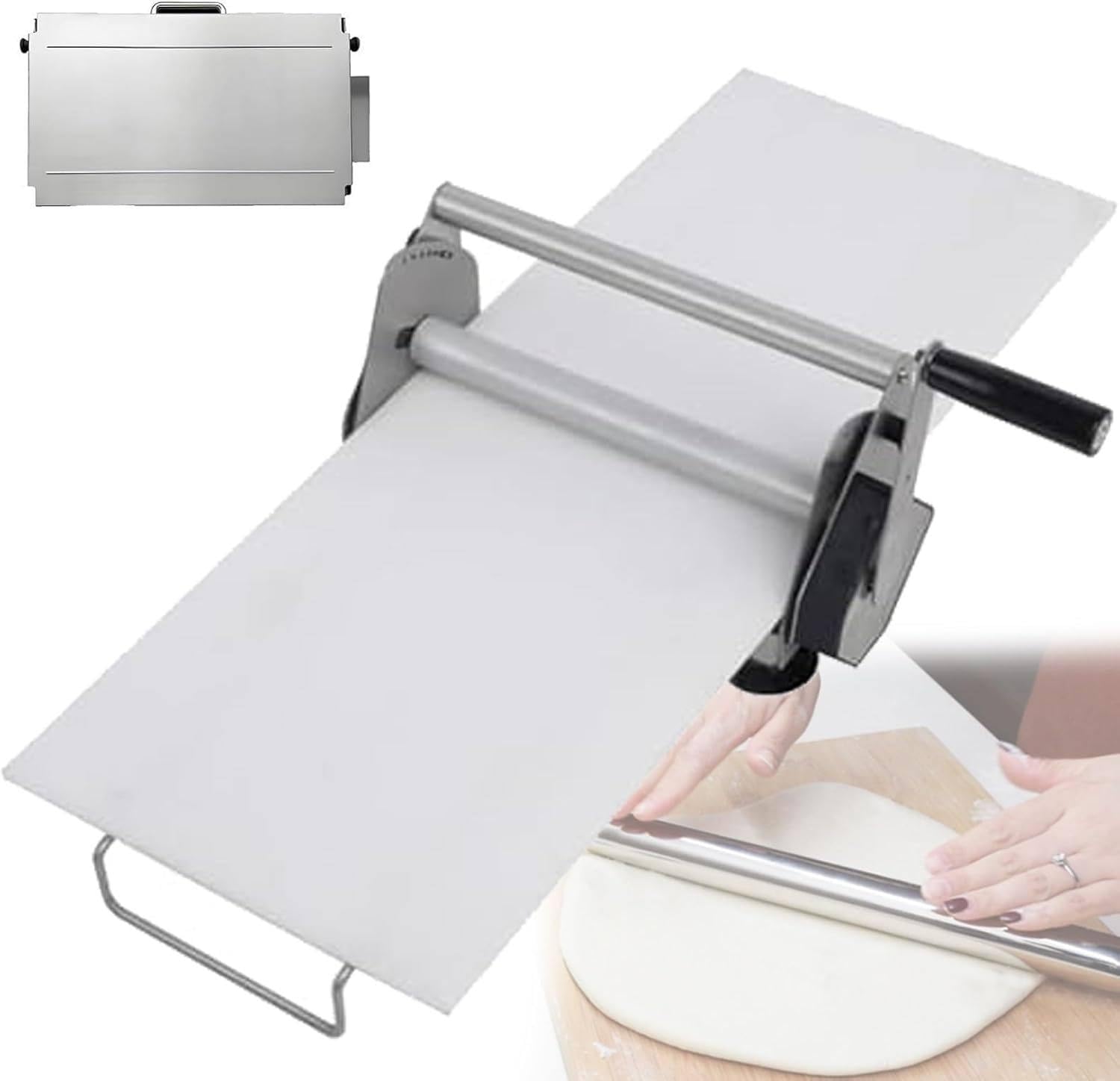 Espátula manual para masa con grosor ajustable para pizzas y croissants perfectos