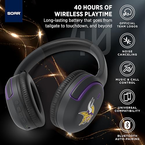 Image of SOAR NFL Active Noise Cancelling Over The Ear Headphones