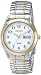 Seiko Men's SNE062 Two-Tone Solar White Dial Watch