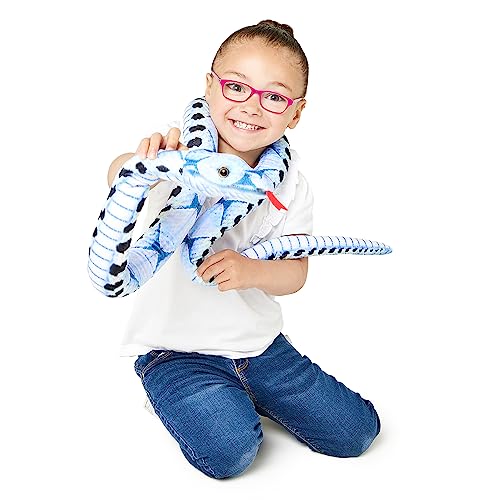 Zappi Co Kids Stuffed Realistic Lifelike Plush Snake Toy, Part of Safari Animals Collection - Image 2