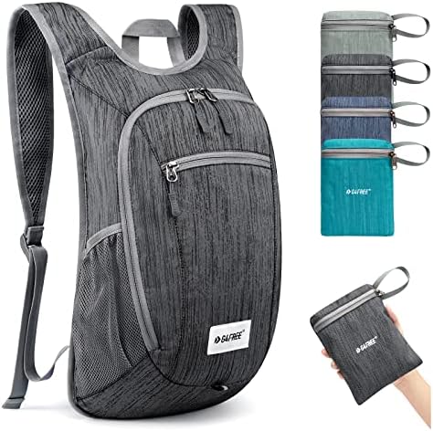 G4Free 10/15L Small Rucksack Foldable Backpack Lightweight Packable Daypack Travel Outdoor Hiking Shoulder Bag