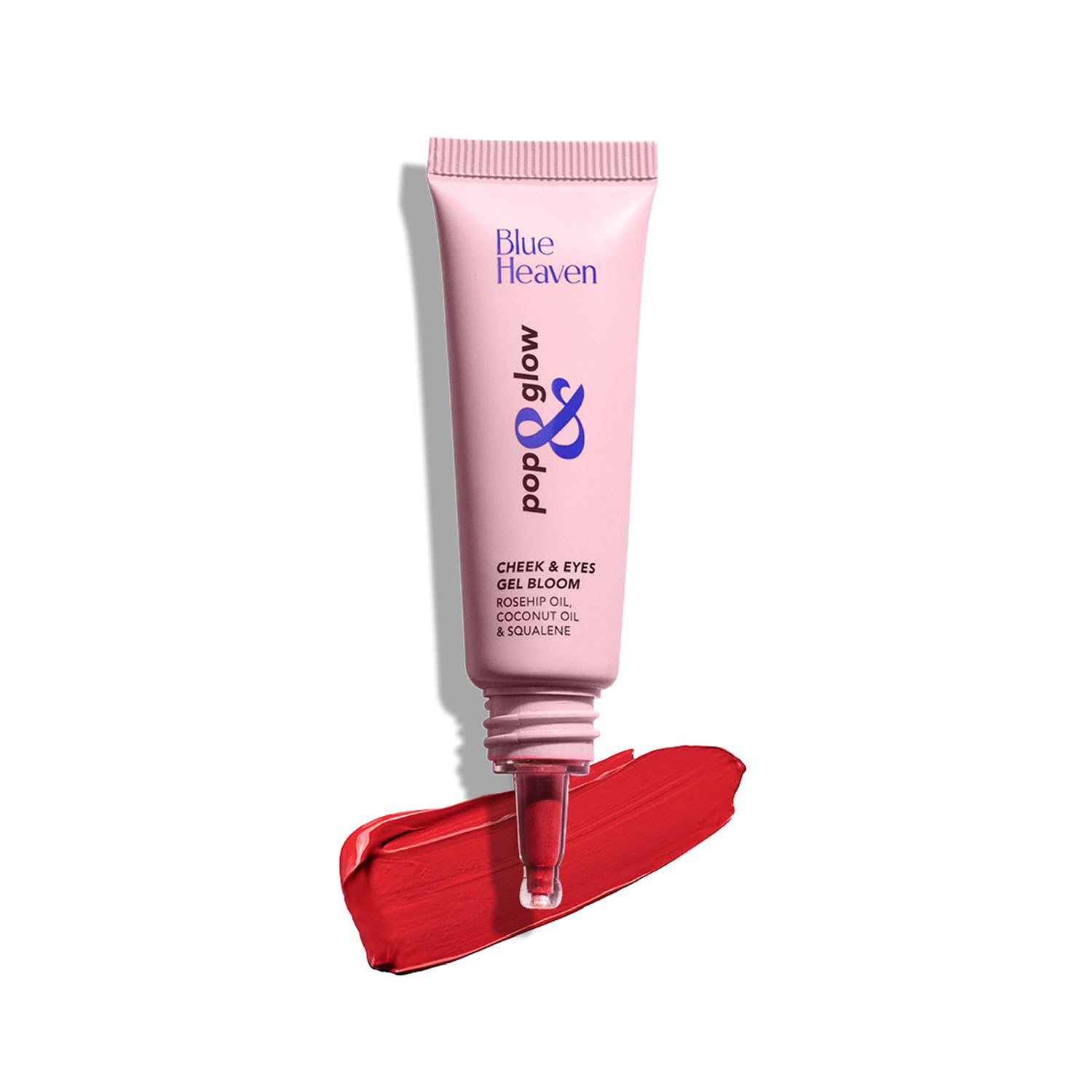 Blue Heaven Pop & Glow Eye & Cheek tint blusher for face makeup, Blush enriched with Rosehip and Coconut oil - Pink Tease, 12ml-image-28