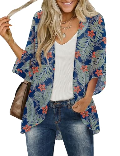 Image of BB&KK Women's Floral Kimono Summer Short Cover Ups Tops