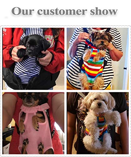 Dog-Carrier-Legs-Out-Front-Pet-Carrier-Backpack-Adjustable-Puppy-Cat-Small-Bag-with-Shoulder-Strap-and-Sling-for-Traveling-Hiking-Camping-Outdoor Adjustable Puppy Small Bag with Shoulder Strap