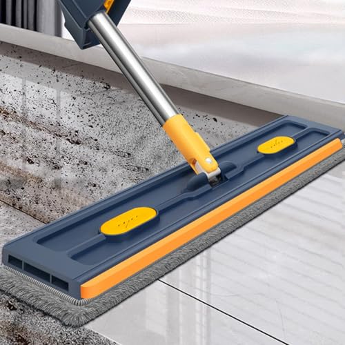 Microfibre serpillière plate rotative à 360 degrés avec raclette de sol - 5