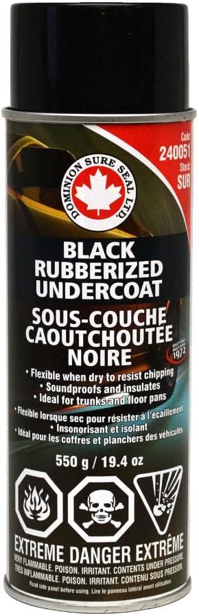 550g Black Rubberized Automotive Undercoat