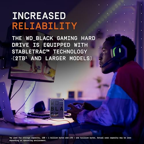 Western Digital 4TB WD ブラック ゲーミング内蔵ハードドライブ HDD WD4006FZBX の商品画像 2