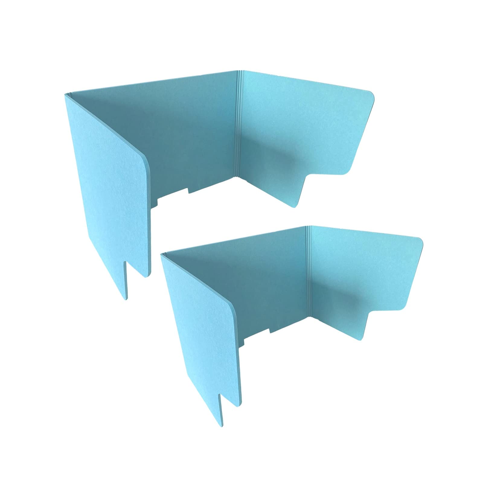 HJYCLFAZU Acoustic Desk Divider - 2 Pack Portable Freestanding Sound Absorbing Partition, 24x31x39 cm, Customizable, Noise Reduction Table Separator