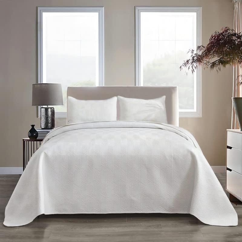 Colchas tamaño Queen de microfibra, colección de cama, juego de edredón ligero, reversible, 3 piezas (1 edredón, 2 funda de pollow)