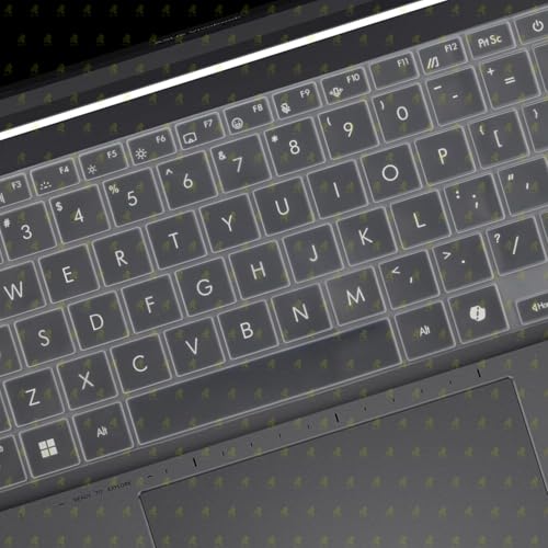 Image of RAYA Silicone Keyboard Cover for ASUS Vivobook S14 Compatible with M3407 /S3407 /M1407 /X1407 /M5406 /S5406 Laptop Models (Silicone Clear)