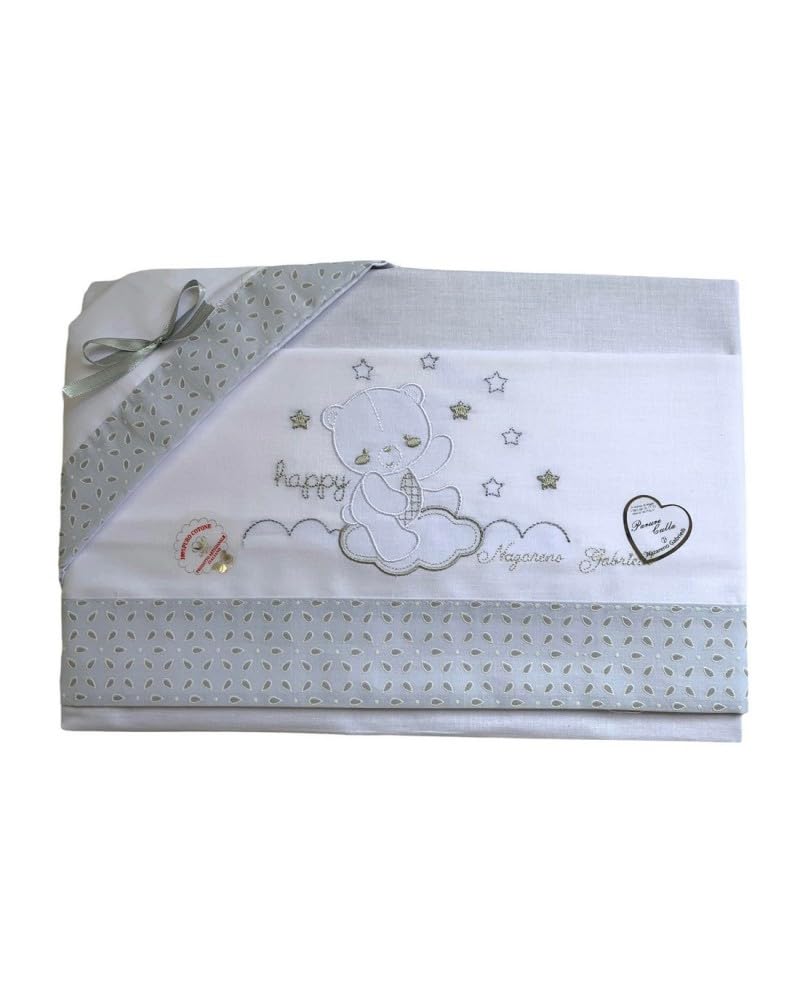 T&R Baby Coordinato Culla Carrozzina lenzuolino Nazareno Gabrielli Neonato 3 Pezzi 4719