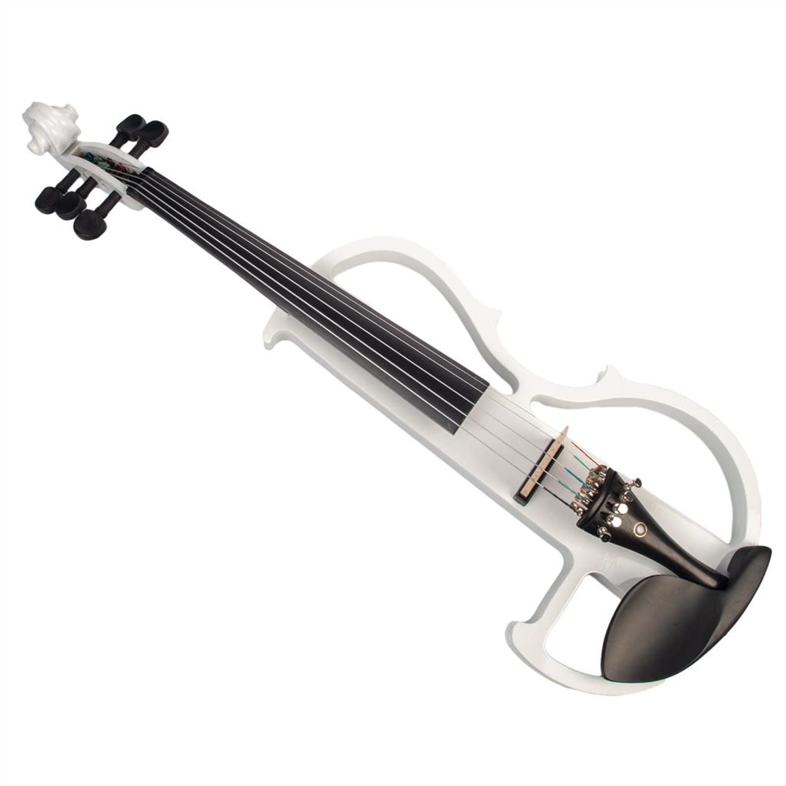 Violon Student Kit Violino Elettrico 4/4 in Legno Massello A 5 Corde con Archetto, Custodia, Colofonia, Cuffia E Cavo di Collegamento