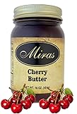 (Pack of 1) Miras Cherry Butter Sweet Creamy, All-Natural Fruit Preserve, Perfect for Toast, Yogurt & Baking 16oz Glass Jar