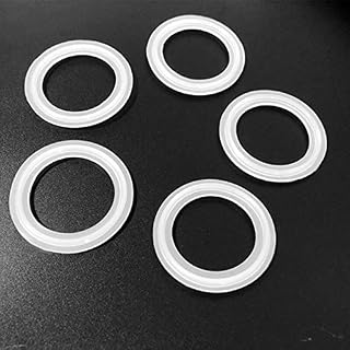 O Ring 5Pcs Fit 51mm Pipe X 64mm O/D Sanitary 2" Tri Clamp Ferrule Silicone Sealing Strip Gasket Ring Washer for Homebrew Dairy Product