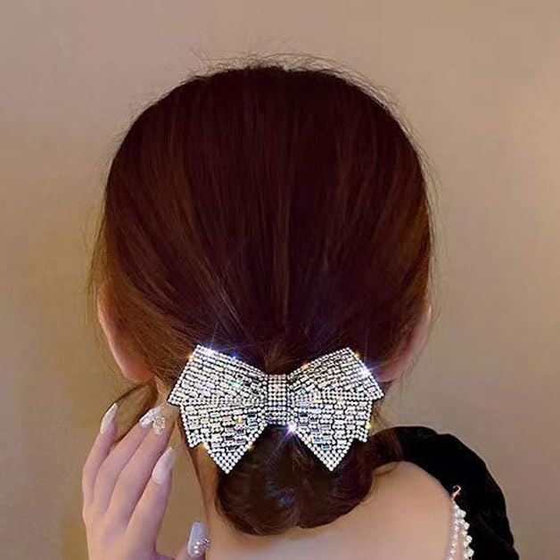 Water Diamond Bow Hair Clip Full Bundle Top Anti Scratch Line image 5