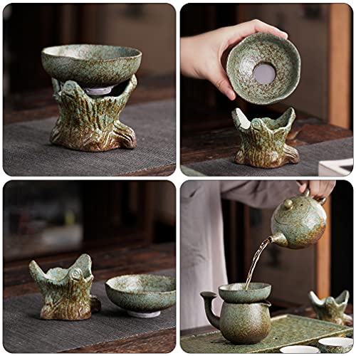 HEMOTON Colador de Filtro de Té de Cerámica Colador de Té de Estilo Japonés Herramienta Esencial de Filtro de Hoja de… - Imagen 3