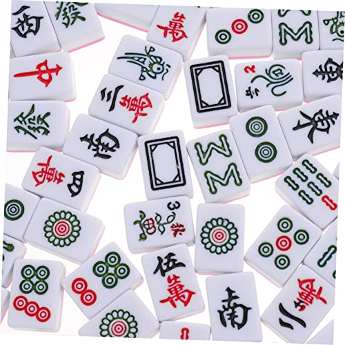 Set Mini Mahjong portátil con bolsa para viaje miniatura 4