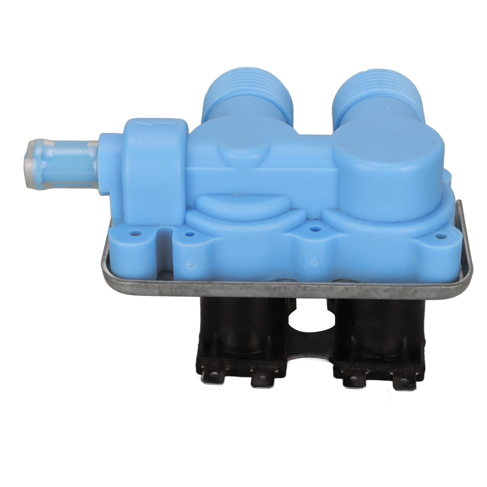 Water Inlet Valve PP Double Water Inlet Valve, Double Head Washer Replacement Accessories for Washing Machine (110-120V)