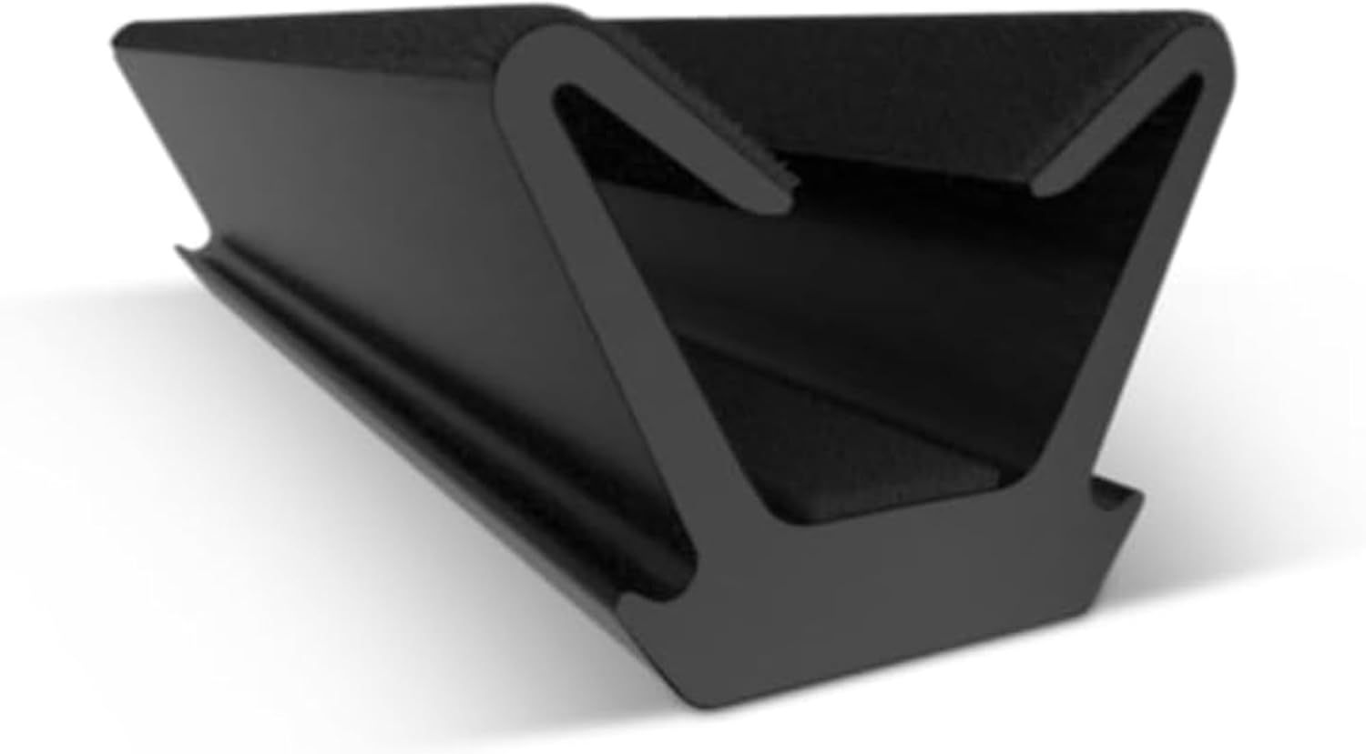 10873 Universal Fit Flexible Flocked Lining All-Rubber Window Glass Run Channel 96" Length for Application- 1969-1971 Chevy II Chevelle AS146696
