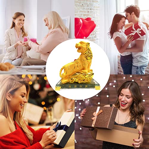 Feng Shui Statue Chinese Zodiac Tiger Ornaments， Statue Collectible，Decor Home Office Decoration Tabletop Decor Ornaments Good Lucky Gifts #TOP4