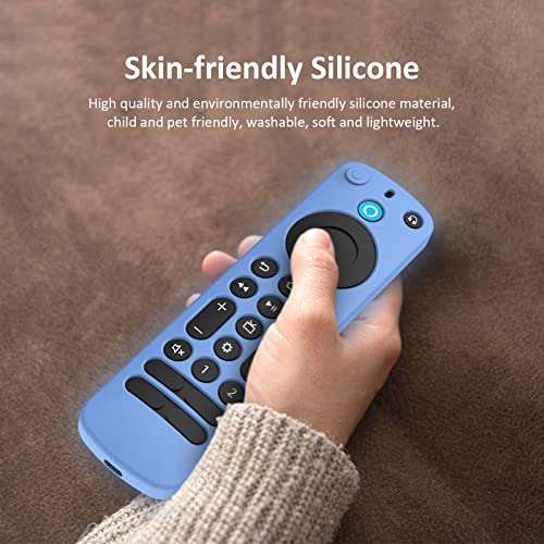 Coque silicone G25N8L pour télécommande Pro Voice 2022 LEFXMOPHY bleu brillant