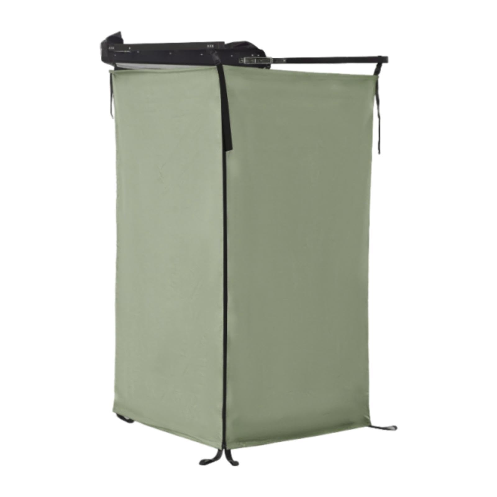 MotiveTech Vehicle-side Shower Tent, Shower Room, Toilet Cubicle, Privacy Screen, Outdoor Bathroom, Beach, Hiking, SUV, Tailgate, Dark Green