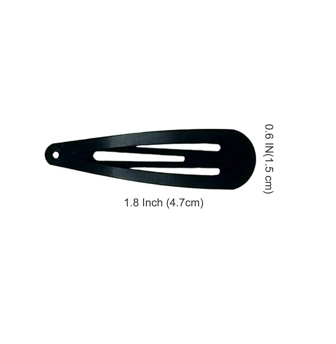 Pinzas metal negro para cabello, pack de 30 unidades miniatura 2