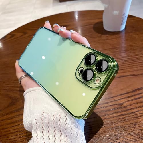 Coque iPhone 12 transparente antichoc jaune dégradé de couleur clear case cover