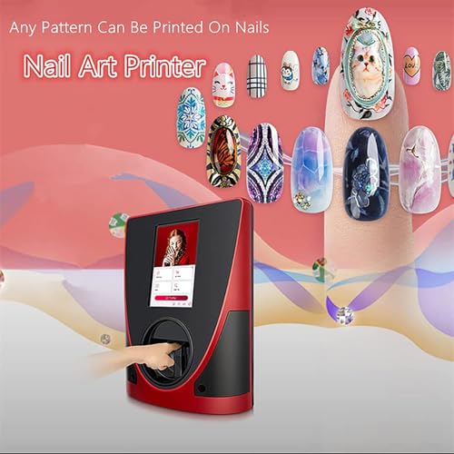 3D Nail Printer Machine Support WiFi/DIY, Digital Mobile Nail Art Printer-Portable Nail Painting Machine 30s Done, Printing and Rying as One, Over 1000 Pictures,for Beauty & Personal Care(Black) - Image 5