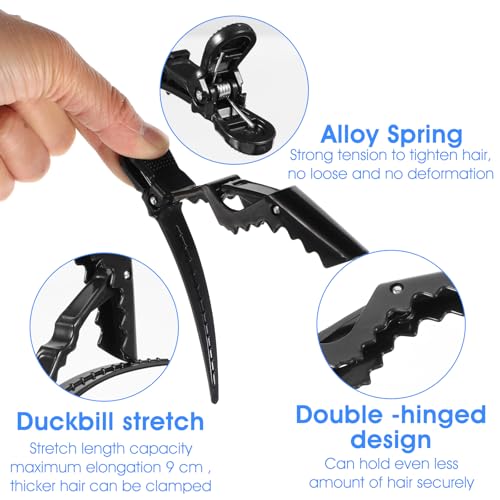 Pinzas para cabello 96 piezas, clip aligator profesional miniatura 4