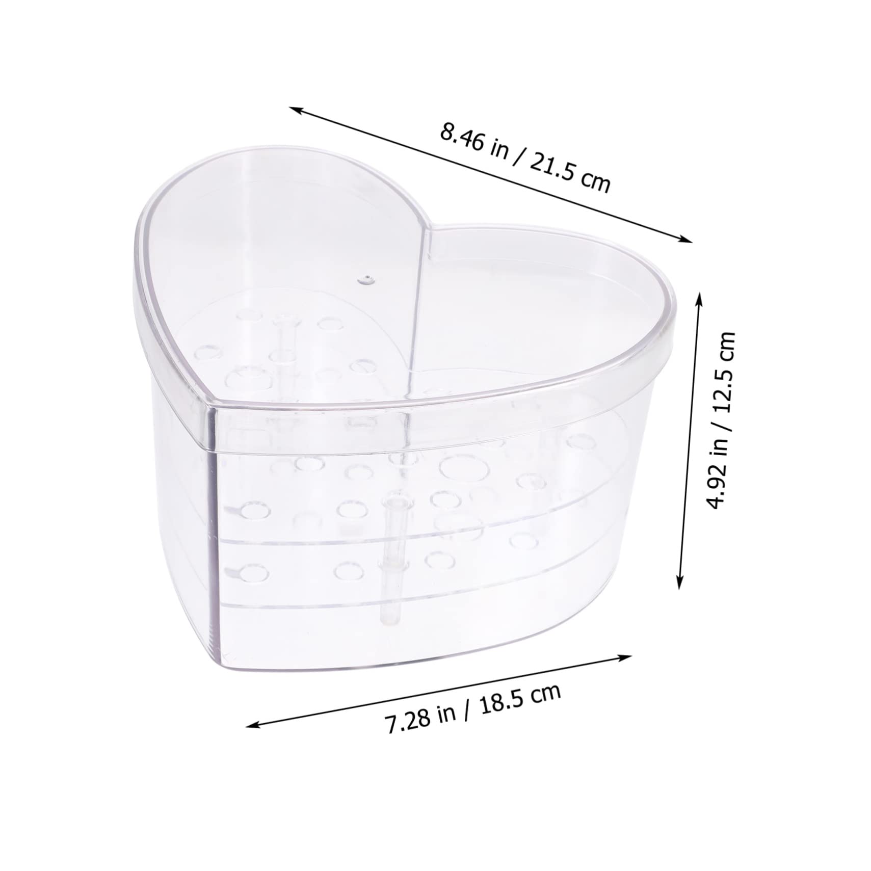 Ipetboom Scatola Confezione Coperture Nozze Piccolo Chiaro Cuore Plasmatore Fiore Rosa Decorazione Cuori Arrangiamenti Di Scatole Floreali Trasparente Acrilico