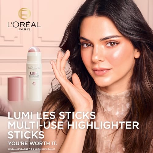 L'Oréal Paris Lumi Le Glow Stick, Multi-Use Highlighter Stick, Radiant Satin Finish, Non-Sticky, Glitter-Free - Image 2