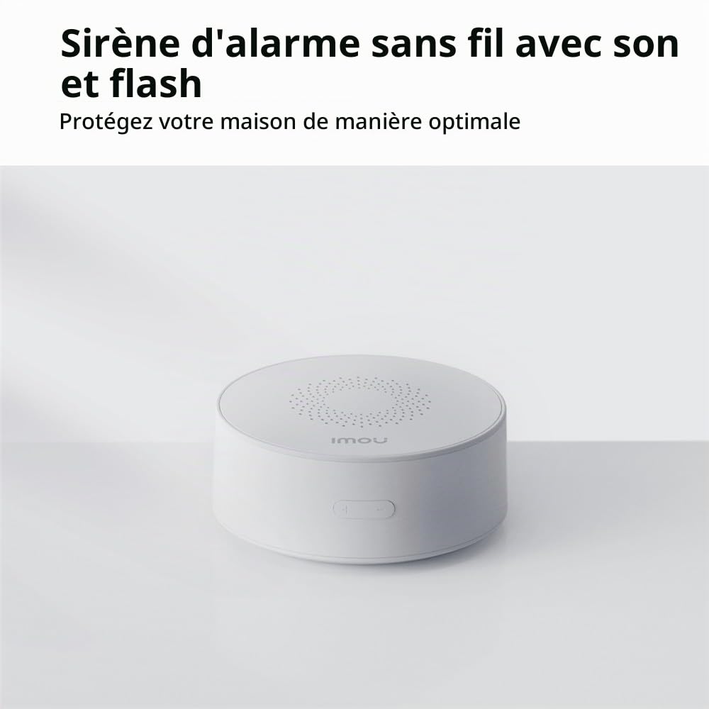 Imou Sirène ZR1 pour systèmes de vidéosurveillance Domestique Max 85 DB