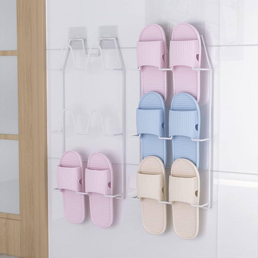スリッパ収納　壁掛けフックサマーベリー Amazon｜Khers スリッパラック 壁掛け 2個セット ベランダ