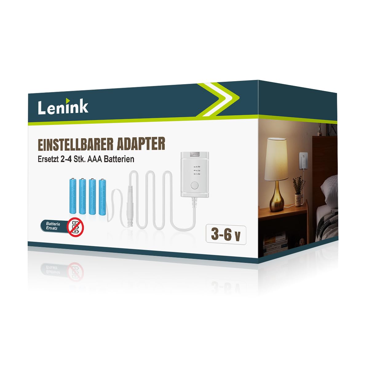 Lenink Adaptateur secteur pour piles AAA 2AAA, 3AAA, 4AAA, 3 V, 4,5 V, 6 V, compatible avec ThermoPro TP49W-3, balance de cuisine numérique, sonnette sans fil, réveil numérique DOOMAY, décoration de