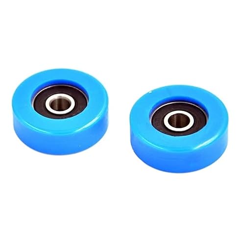 Diameter 30mm, PU Polyurethane Bearing,Rubber Coated Soft PulleyRoller, Width 10mm Kindly (Color  Hole 6, Size  5pcs)