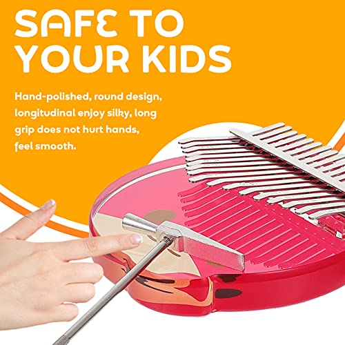 Generic 1 Set 17- Key Kalimba Duim Piano Cartoon Acryl Mbira Toetsenbord Vinger Piano Draagbare Muziekinstrument Voor… - Image 3