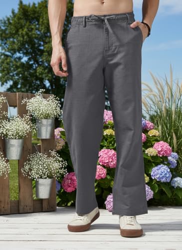 Image of Men's Multi Color Cargo Casual Trousers | Men's Regular Fit Straight Pants | Comfortable Stylish Cargo for Men | Soft Fabric for Everyday Wear, Travel & Office | Linen Cotton Bottom Wear