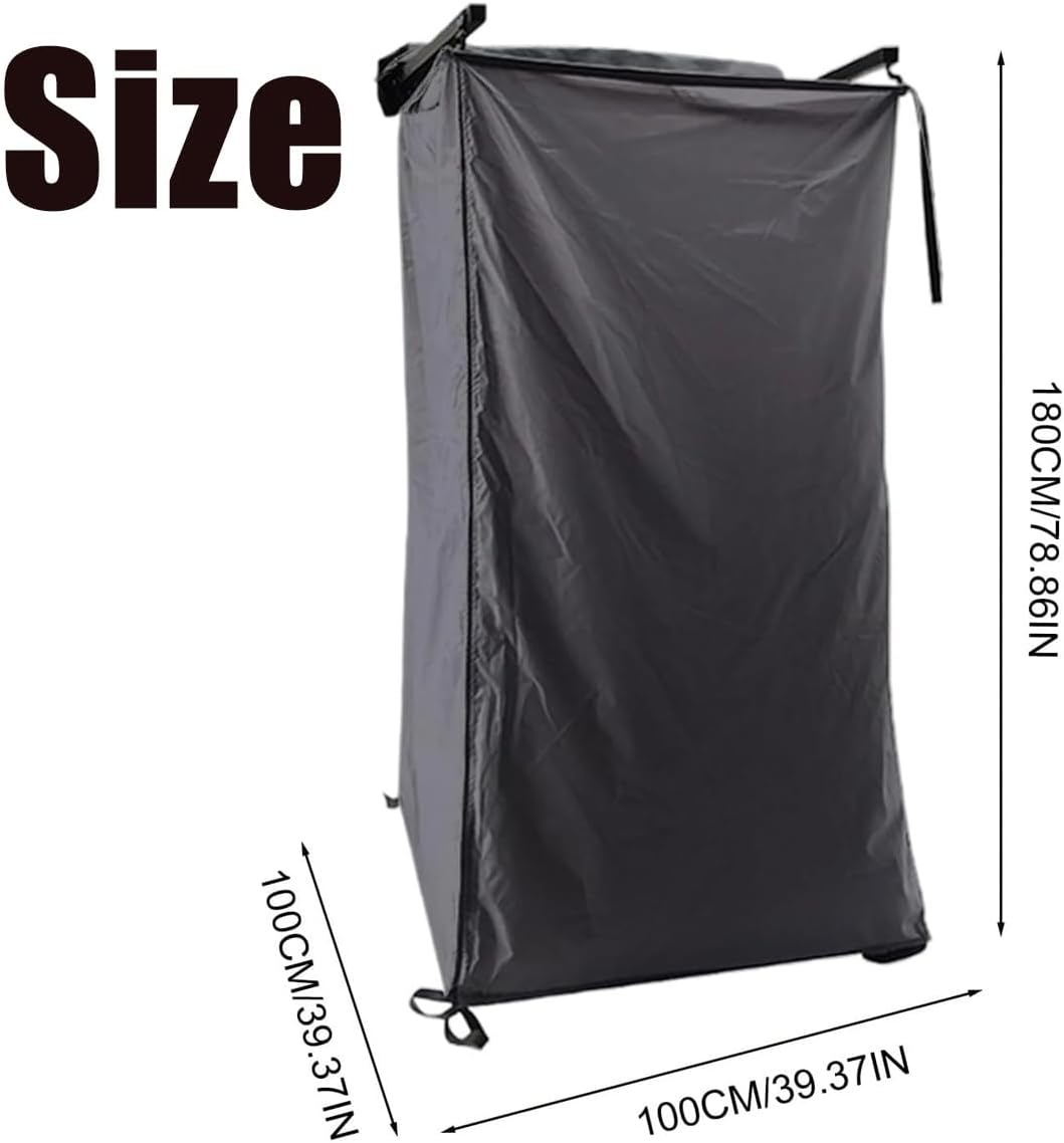 Car Side Shower Tent, RV Outdoor Shower Enclosure, Car Portable Privacy Shower Bathroom, Camping Privacy Shelters for Trailer SUV Travel Truck Beach(Black)
