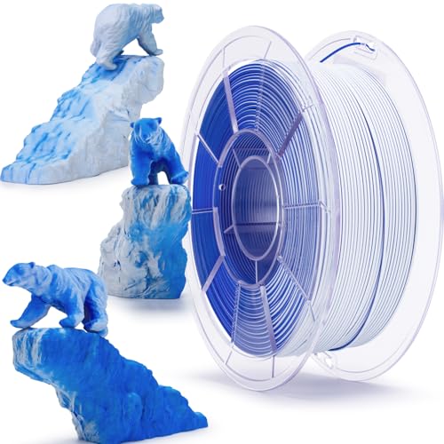 Filament ZIRO PLA Niebieski Trójkolorowy Matowy (BLUE TRIPLE MATTE)