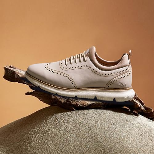 Image of Neeman's Crossover Brogues Stylish Shoes for Men | Oxford Lace-Up Semi Formal Mens Footwear | Casual Comfortable Shoe for Office Wear